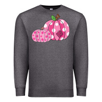 Charcoal Heather halloween fall pink pumpkin Premium Sweatshirt - trangStudio