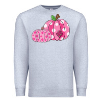 Heather Grey halloween fall pink pumpkin Premium Sweatshirt - trangStudio