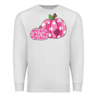 Oatmeal Heather halloween fall pink pumpkin Premium Sweatshirt - trangStudio