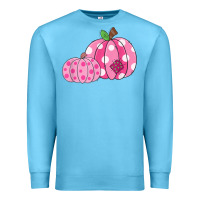 Ocean Blue halloween fall pink pumpkin Premium Sweatshirt - trangStudio