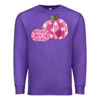 Purple halloween fall pink pumpkin Premium Sweatshirt - trangStudio