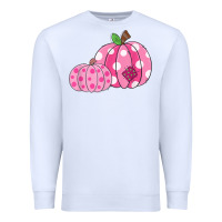 White halloween fall pink pumpkin Premium Sweatshirt - trangStudio