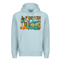 Blue Mist Pumpkin spice and Jesus Christ Premium Hoodie - RanaPortraitStore