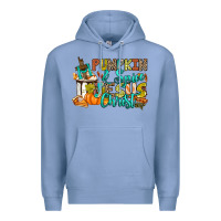 Colony Blue Pumpkin spice and Jesus Christ Premium Hoodie - RanaPortraitStore