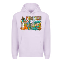 Lilac Pumpkin spice and Jesus Christ Premium Hoodie - RanaPortraitStore