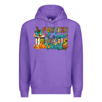 Purple Pumpkin spice and Jesus Christ Premium Hoodie - RanaPortraitStore