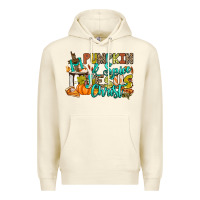 Sandshell Pumpkin spice and Jesus Christ Premium Hoodie - RanaPortraitStore