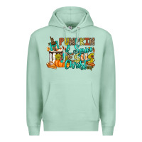 Seafoam Pumpkin spice and Jesus Christ Premium Hoodie - RanaPortraitStore
