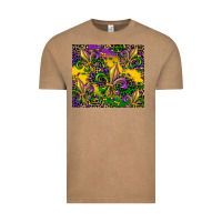 Vintage Coffee mardi gras fleur de lis Vintage Tee - CowGirlArtShop