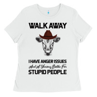 White trusting people turned me into the heifer i am tod  black Ladies Tee - Bettercallsaul
