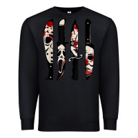 Black knives horror movie friday halloween horror ghost Premium Sweatshirt - trangStudio