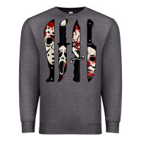 Charcoal Heather knives horror movie friday halloween horror ghost Premium Sweatshirt - trangStudio