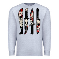 Heather Grey knives horror movie friday halloween horror ghost Premium Sweatshirt - trangStudio