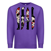 Purple knives horror movie friday halloween horror ghost Premium Sweatshirt - trangStudio