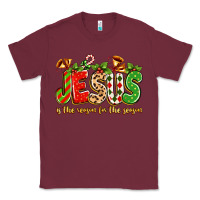Burgundy jesus is the reason for the season Classic Tee - texasbilliewilder