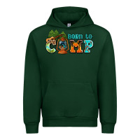 Forest Green born to camp with guitar Urban Hoodie - AdoDesignShop
