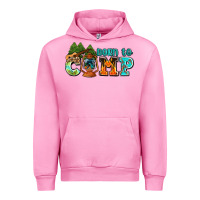 Fuchsia Pink born to camp with guitar Urban Hoodie - AdoDesignShop