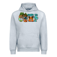 Heather Grey born to camp with guitar Urban Hoodie - AdoDesignShop
