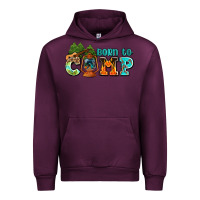 Mauve Wine born to camp with guitar Urban Hoodie - AdoDesignShop