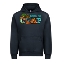 Navy born to camp with guitar Urban Hoodie - AdoDesignShop