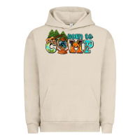 Pigment French Oak born to camp with guitar Urban Hoodie - AdoDesignShop