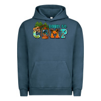 Pigment Midnight Navy born to camp with guitar Urban Hoodie - AdoDesignShop
