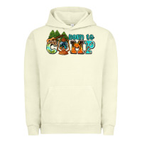 Pigment Pistachio born to camp with guitar Urban Hoodie - AdoDesignShop