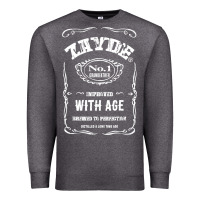 Charcoal Heather Mens Vintage Zayde Hebrew Yiddish Grandfather Premium Sweatshirt - trangStudio