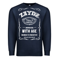Navy Mens Vintage Zayde Hebrew Yiddish Grandfather Premium Sweatshirt - trangStudio
