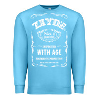 Ocean Blue Mens Vintage Zayde Hebrew Yiddish Grandfather Premium Sweatshirt - trangStudio