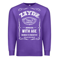 Purple Mens Vintage Zayde Hebrew Yiddish Grandfather Premium Sweatshirt - trangStudio
