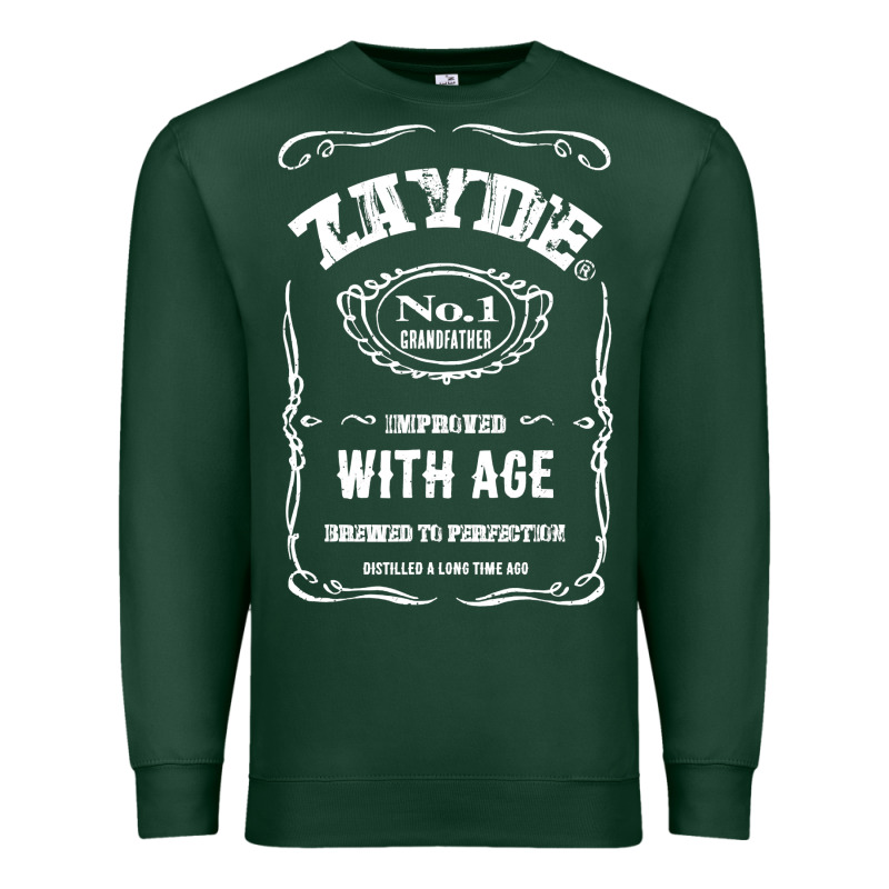 Mens Vintage Zayde Hebrew Yiddish Grandfather Premium Sweatshirt by trangStudio | Teevron