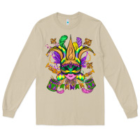Mushroom mardi gras mask Long Sleeve Tee - OliviaCreatesArt