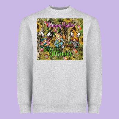 Easter Gnome Celebration Heavyweight Sweatshirt Designed By Cowhidedigitalart