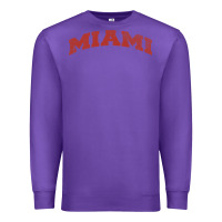 Purple Miami Ohio Classic Athletic Sports Distressed Premium Sweatshirt - trangStudio