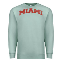 Seafoam Miami Ohio Classic Athletic Sports Distressed Premium Sweatshirt - trangStudio