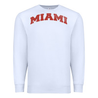 White Miami Ohio Classic Athletic Sports Distressed Premium Sweatshirt - trangStudio