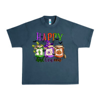 Midnight Navy happy halloween jars Urban Heavy Tee - CowGirlArtShop