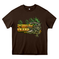 Chocolate Brown the louisiana swamp Heavy Core Tee - BarkalooDesign