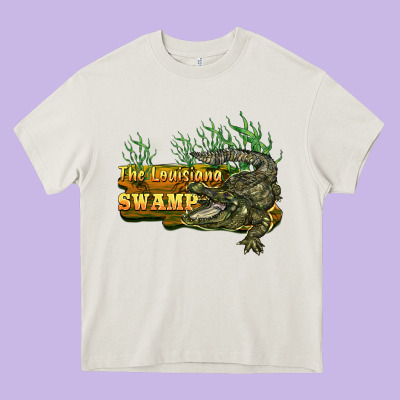 The Louisiana Swamp Heavy Core Tee Designed By Barkaloodesign