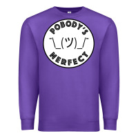 Purple Pobody's Nerfect Retro Classic Funny Nobody's Perfect Premium Sweatshirt - trangStudio