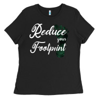 Black Climate Change Reduce Your Carbon Footprint Gift Ladies Tee - Bettercallsaul