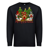 Black merry christmas gnomies Premium Sweatshirt - BarkalooDesign