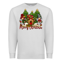 Dove Grey merry christmas gnomies Premium Sweatshirt - BarkalooDesign