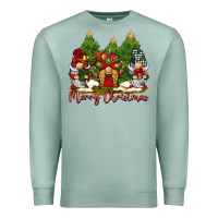 Seafoam merry christmas gnomies Premium Sweatshirt - BarkalooDesign
