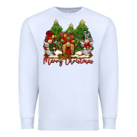 White merry christmas gnomies Premium Sweatshirt - BarkalooDesign