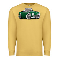 Antique Gold MG MGB roadster personalized caricature YOK94J family Premium Sweatshirt - trangStudio