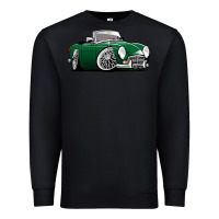 Black MG MGB roadster personalized caricature YOK94J family Premium Sweatshirt - trangStudio