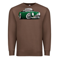 Chestnut MG MGB roadster personalized caricature YOK94J family Premium Sweatshirt - trangStudio