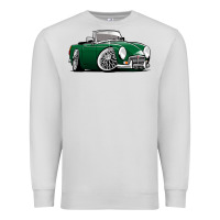 Dove Grey MG MGB roadster personalized caricature YOK94J family Premium Sweatshirt - trangStudio
